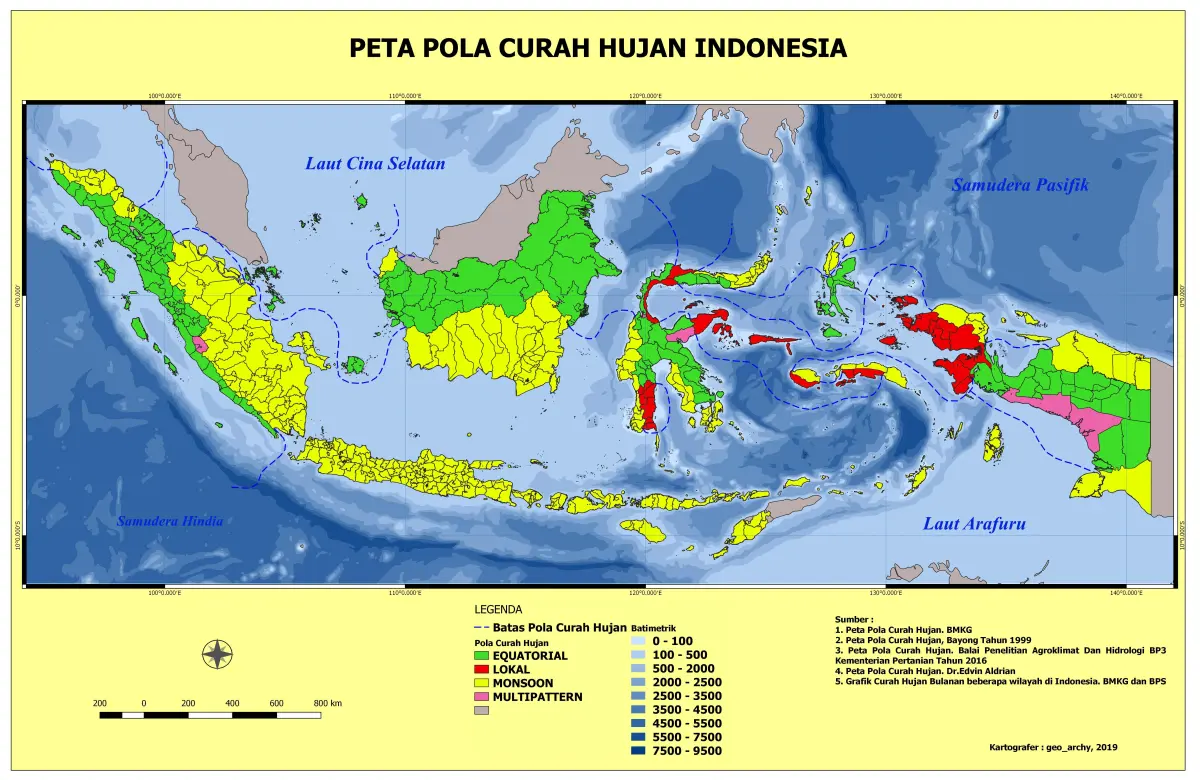 Peta Curah Hujan : Pengertian, Karakteristik, Isi, dan Kegunaannya